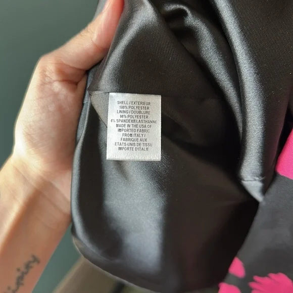 Milly Pink Floral Sleeveless Mini Dress Cocktail Party Wedding size 14 - Picture 5 of 8